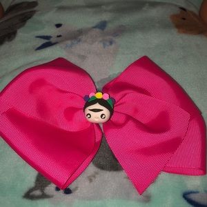 Pink Frida  Khalo bow
